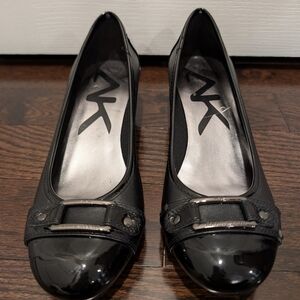 Anne Klein Sport Black Patent Leather Women's Shoes Size 8M